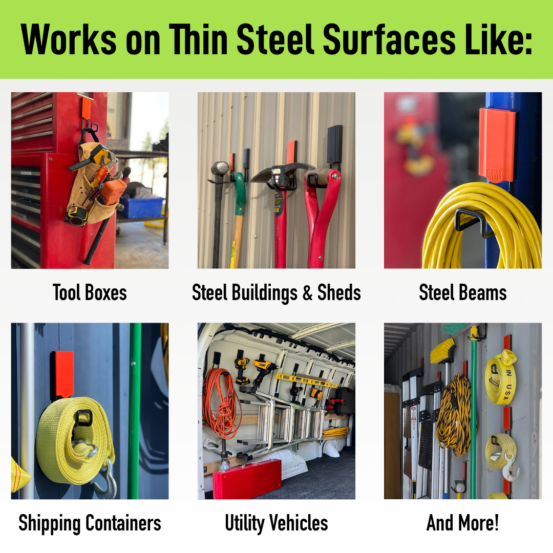 2.5" MIDI Closed Magnetic Hook - Holds up to 25 lbs