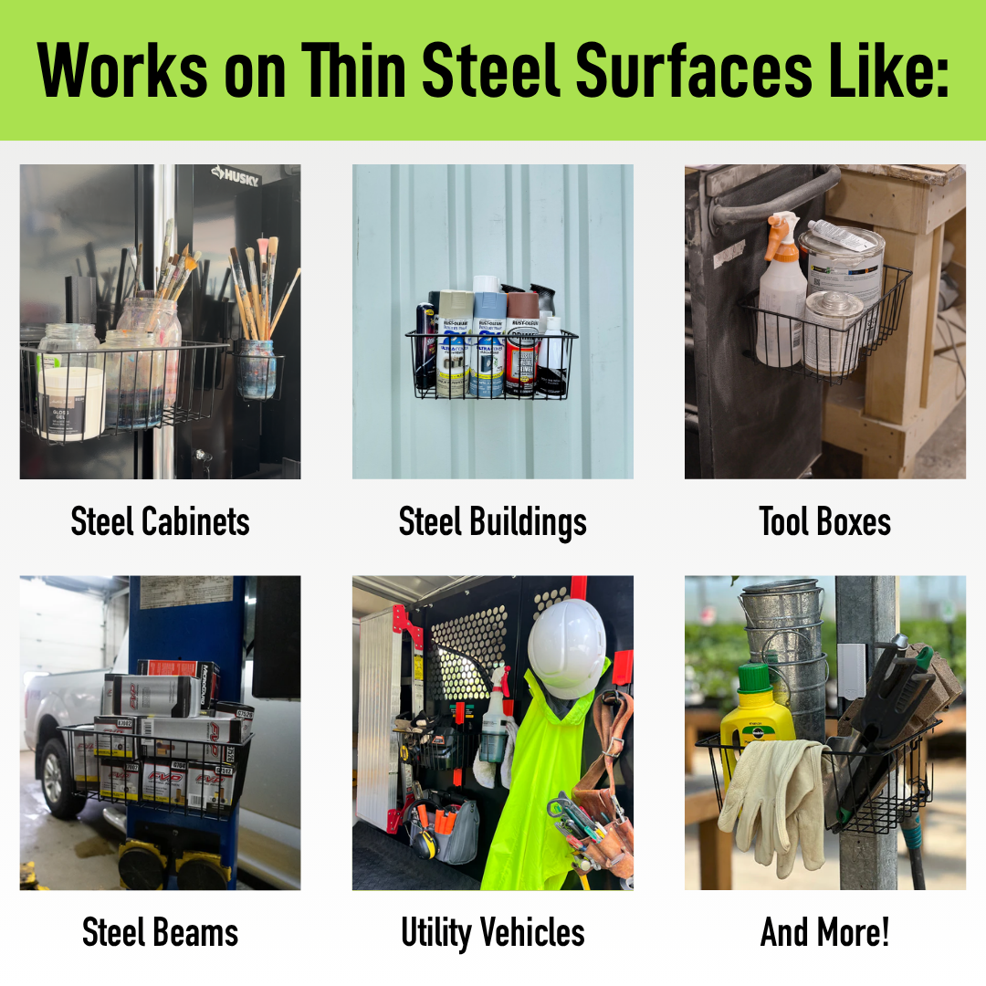 Small Utility Magnetic Basket - Holds up to 35 lbs