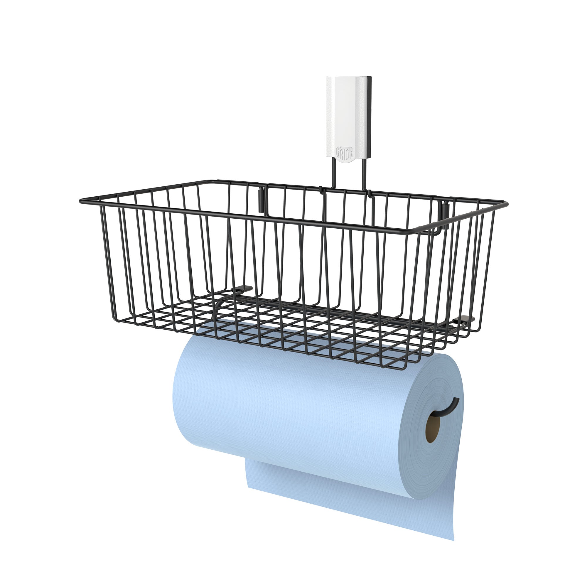 Utility Magnetic Basket with Towel Bar - Holds up to 35 lbs