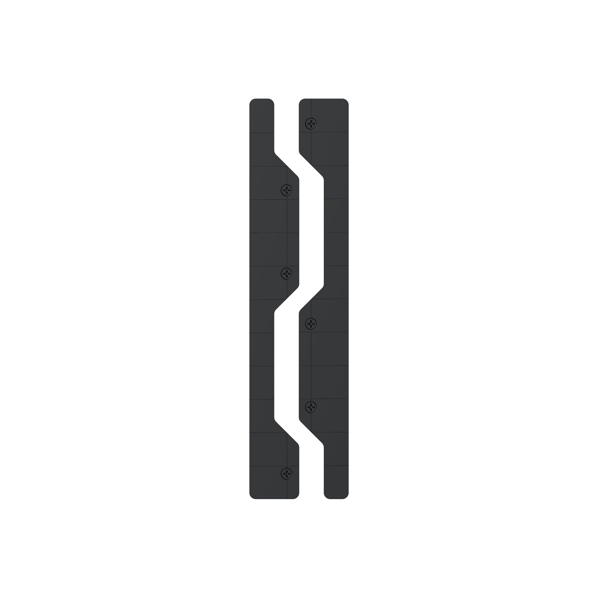 Black Gator Magnetics Steel Edge Caps 2-pack shown on a white background.
