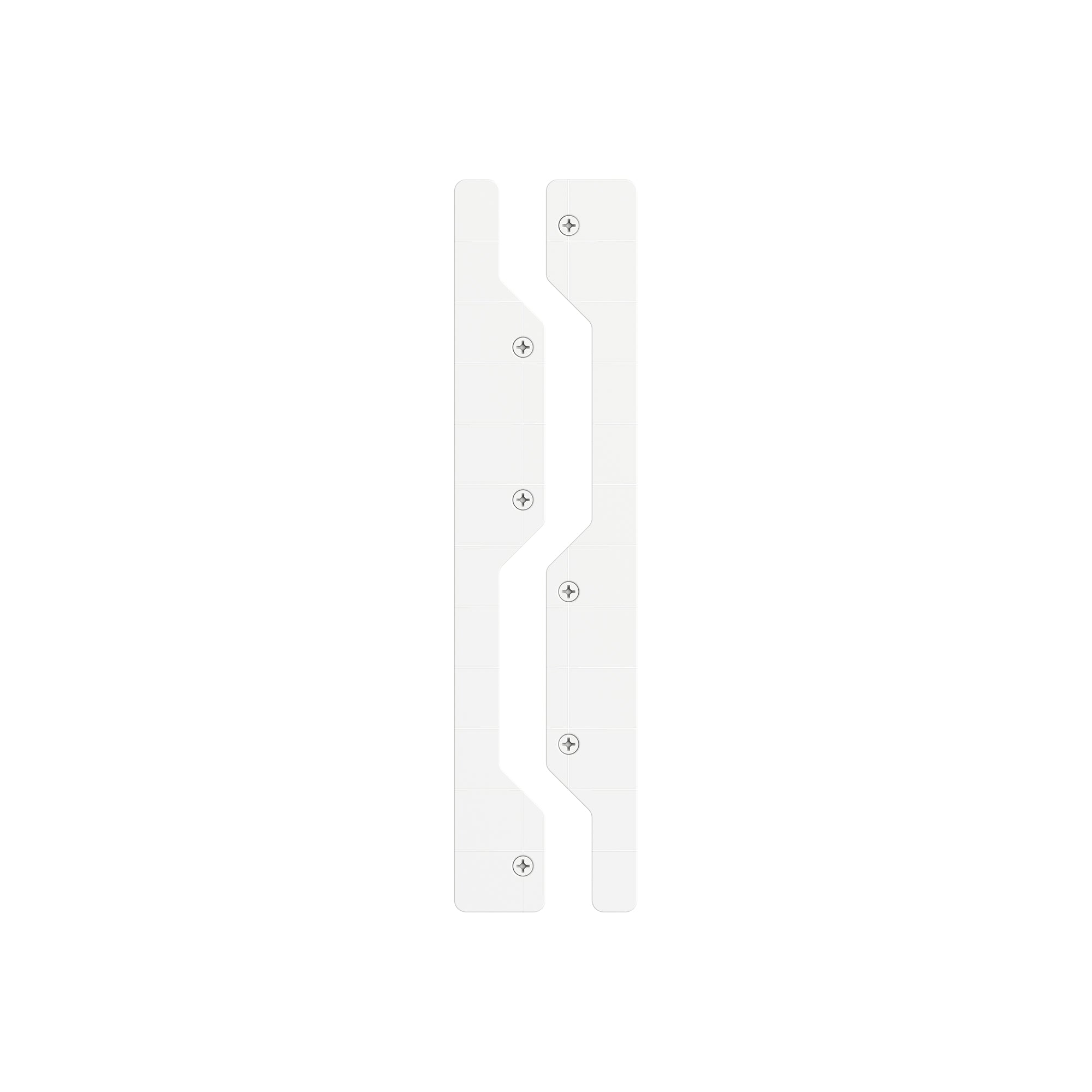 White Gator Magnetics Steel Edge Caps 2-pack shown on a white background.