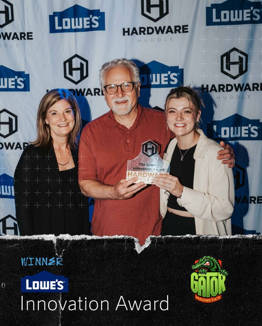 Gator Magnetics receiving the Lowes Innovation Award
