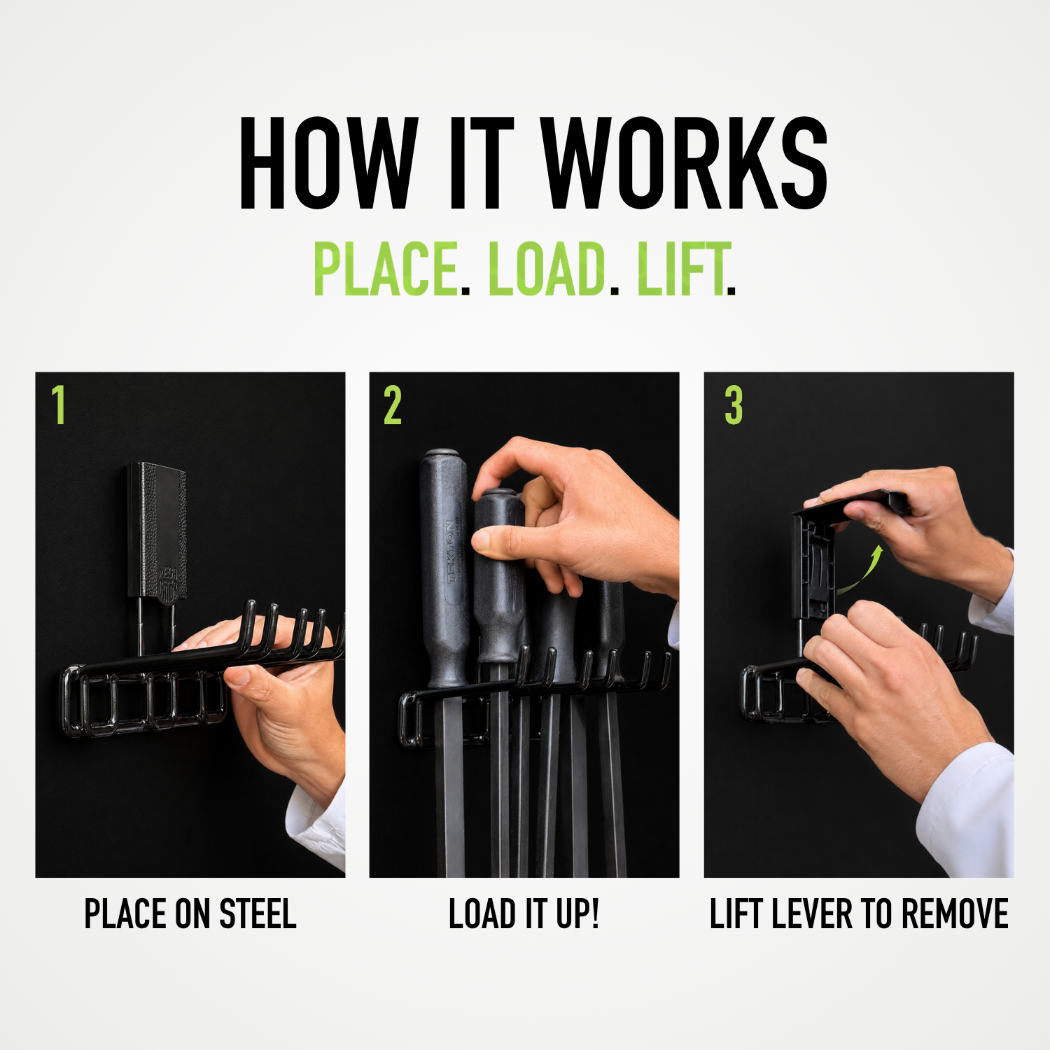 Pry Bar Magnetic Hook - Holds up to 45 lbs