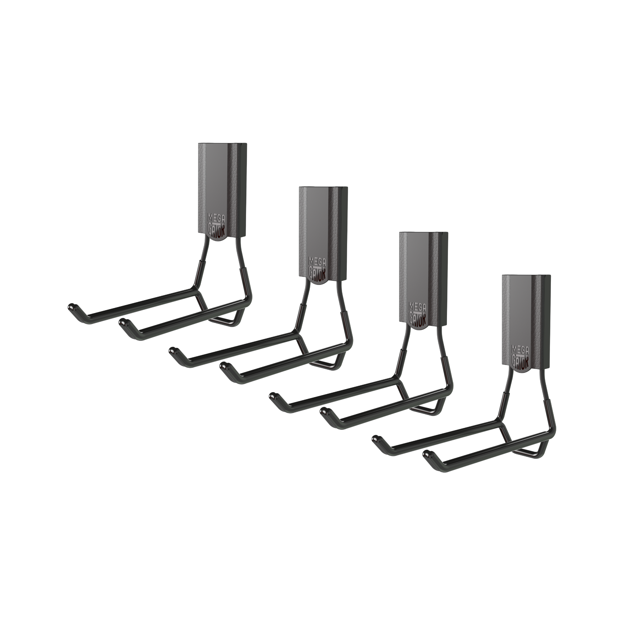 6" MEGA Open Magnetic Hook 4-Pack - Holds up to 45 lbs