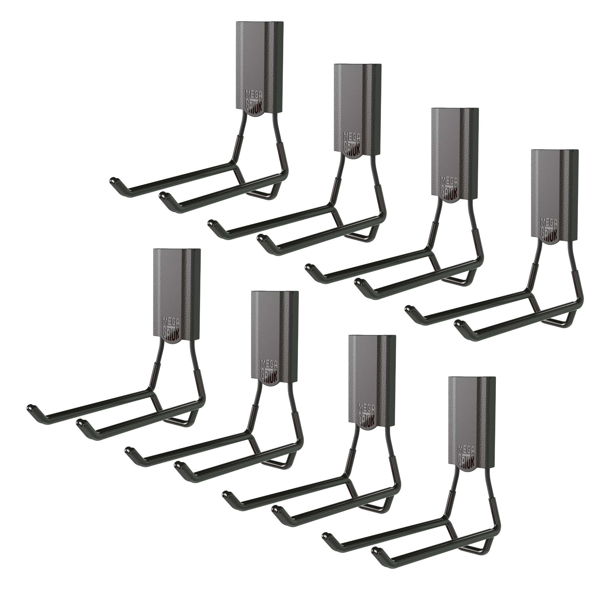 6" MEGA Open Magnetic Hook 8-Pack - Holds up to 45 lbs