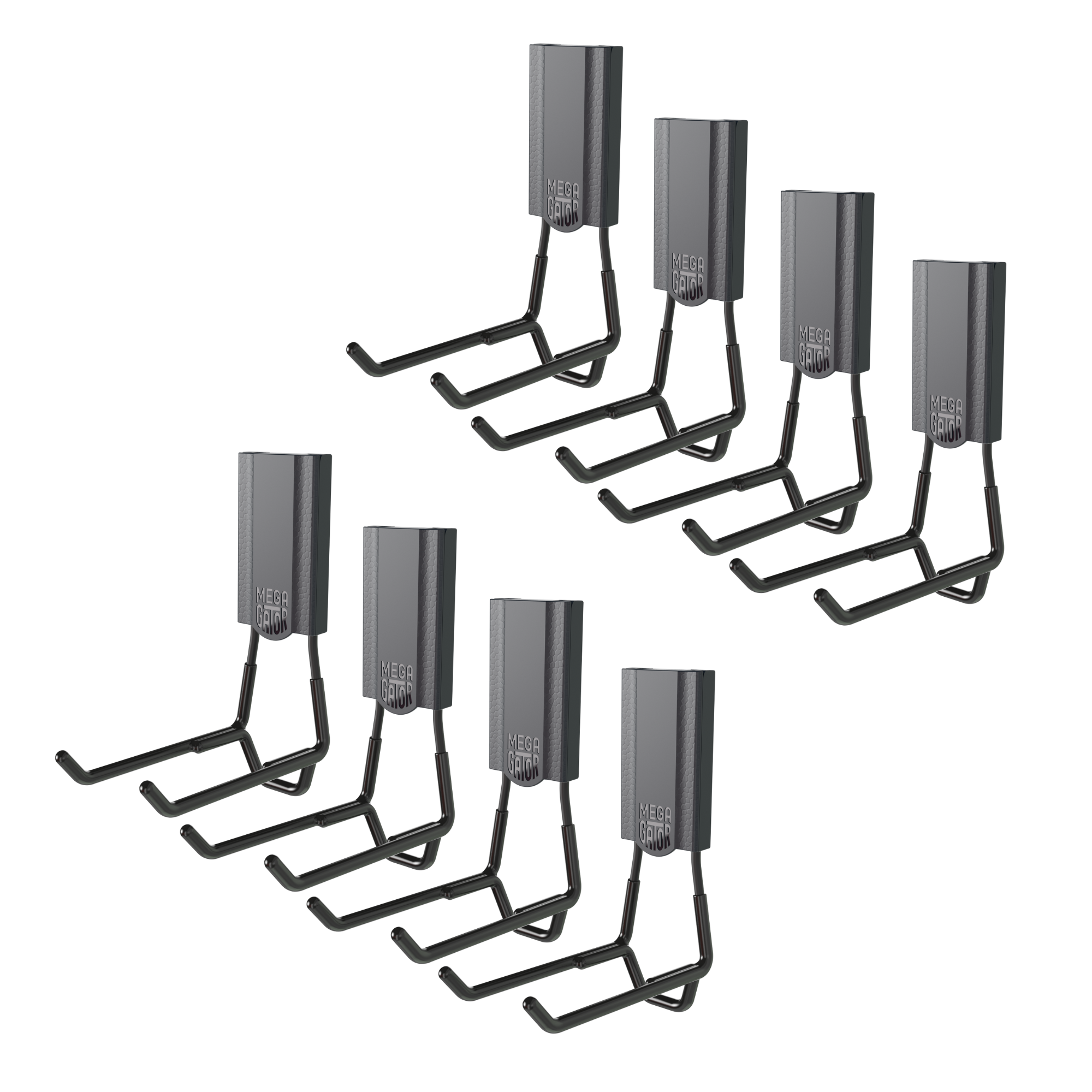 Black Friday 4.5" MEGA Open Hook 8-Pack - Holds up to 45 lbs