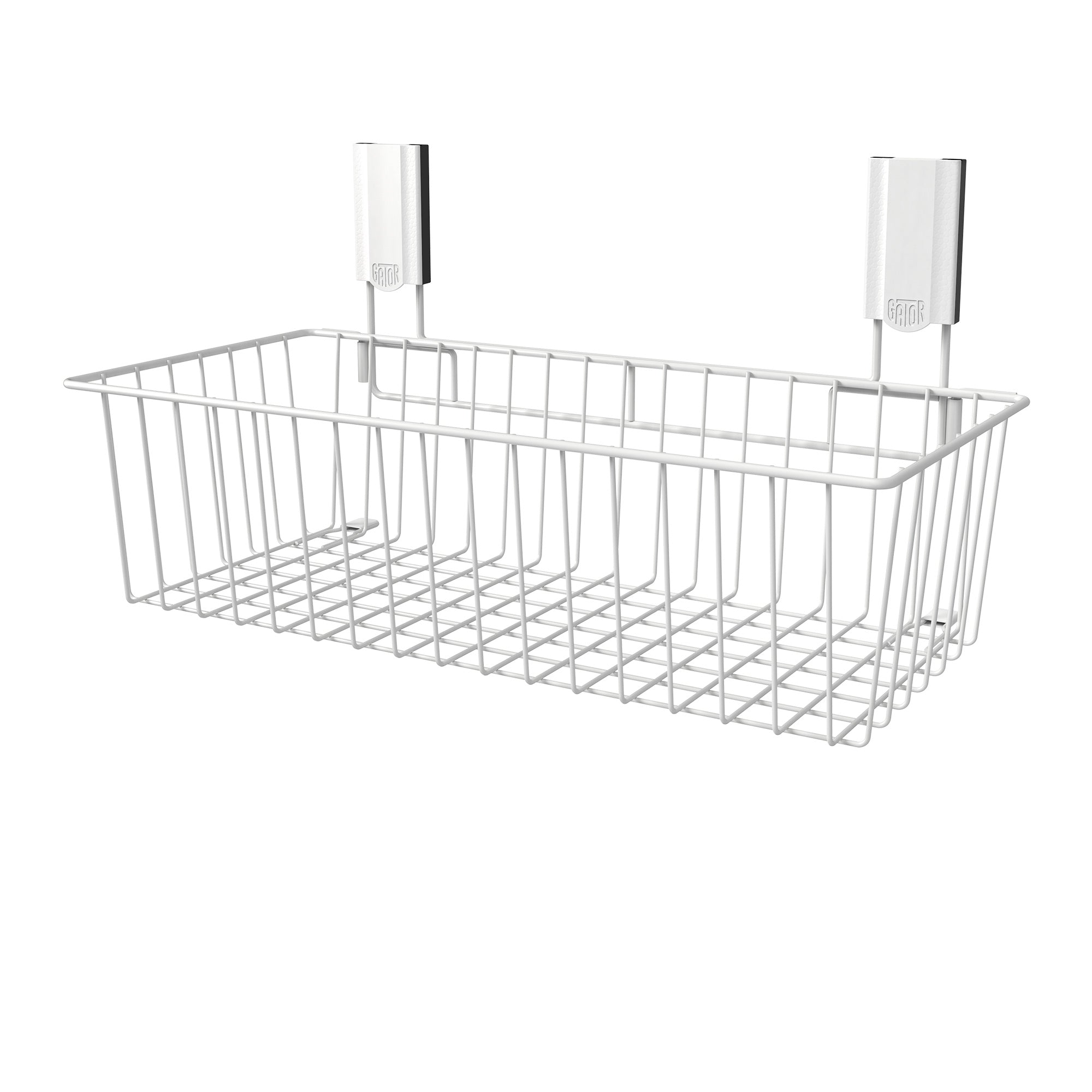 White Gator large utility magnetic basket shown on a white background.